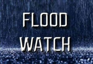 A flash flood watch is in effect for southern parishes