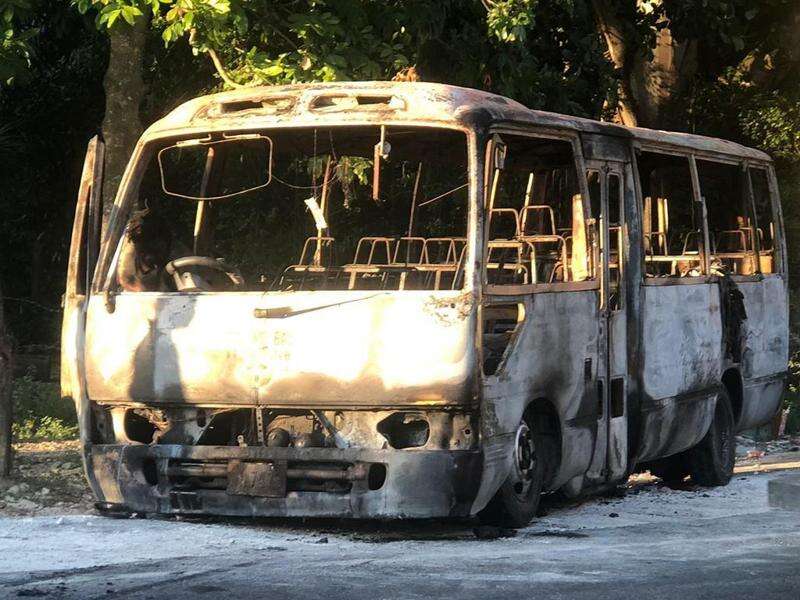 Minibus goes up in flames no injuries Jamaica Observer