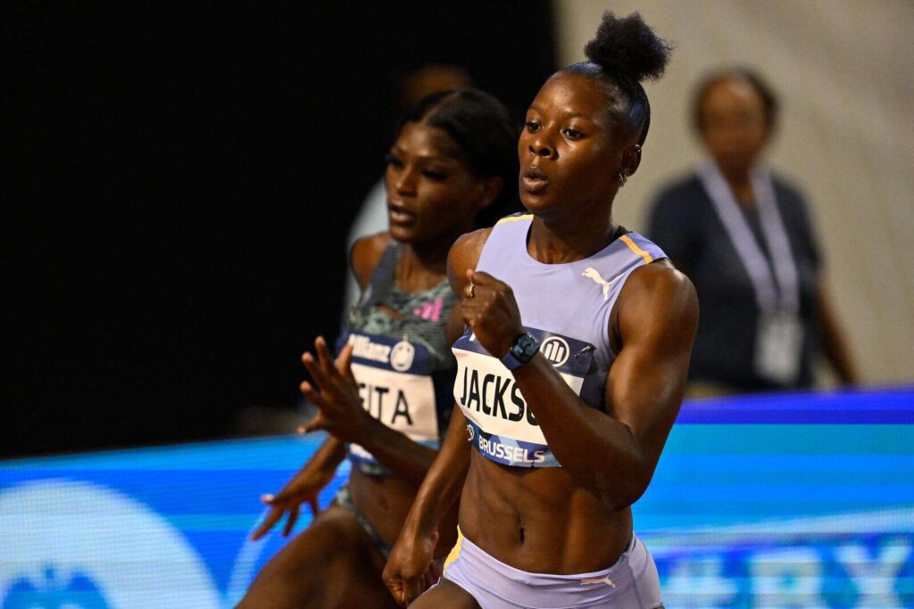 Jackson misses world record with 21.48 seconds in Brussels - Jamaica ...