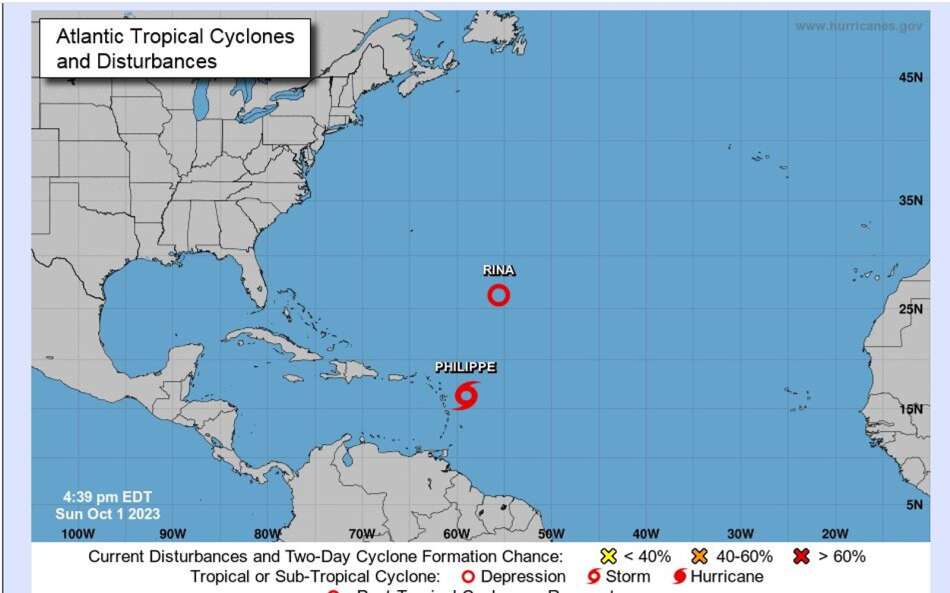 Tropical Storm Philippe A Threat For Flash Floods Overnight In Leeward Islands Forecasters Say