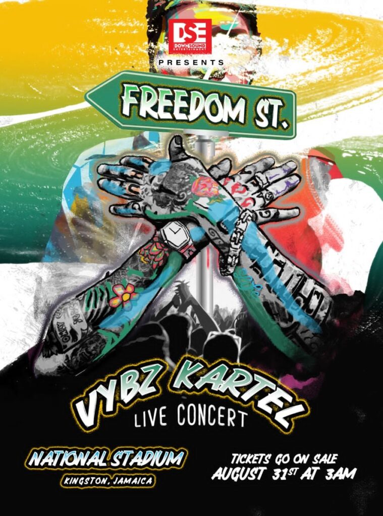 Freedom Street: Vybz Kartel gives first concert in 14 years at the National Stadium