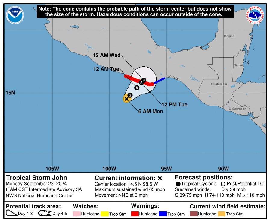 Mexico prepares for flooding, high winds from Hurricane John Jamaica