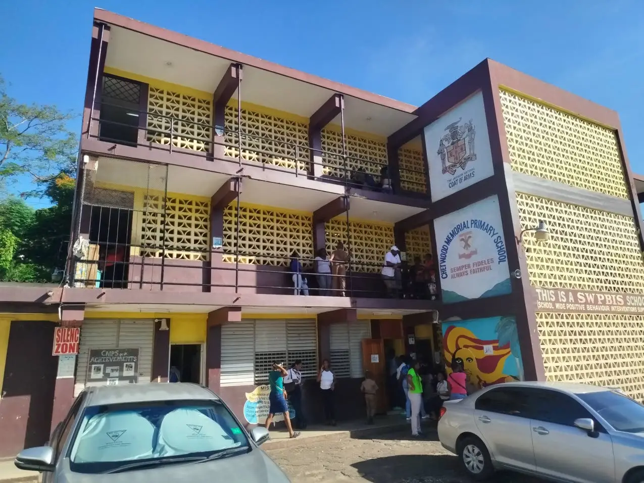 A section of the roof at Chetwood Memorial Primary School’s main building was damaged by Hurricane Beryl but was repaired in time for school reopening on Monday.