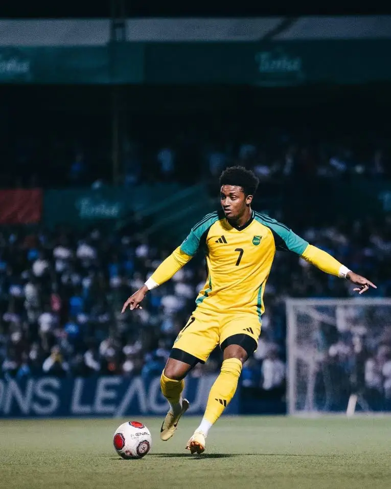 Jamaica’s Demarai Gray dribbles during the Concacaf Nations League match against Nicaragua at Estadio Nacional de Futbol in Managua on Thursday.Photo: JFF