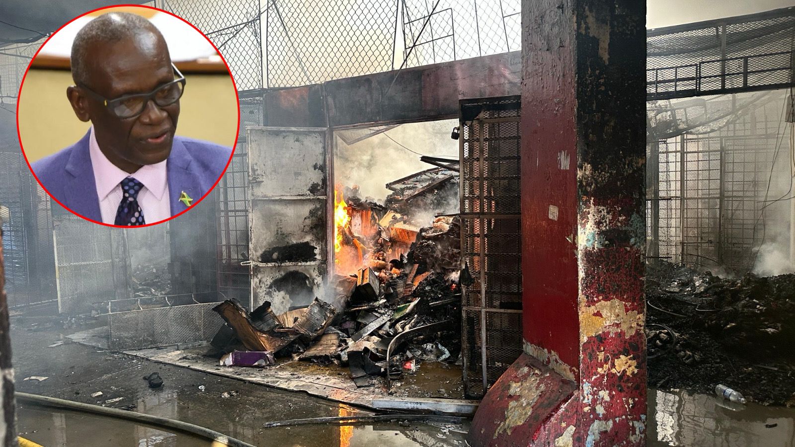 UPDATE: McKenzie says probe into Pearnel Charles Arcade fire underway, 95 stalls destroyed - Jamaica Observer