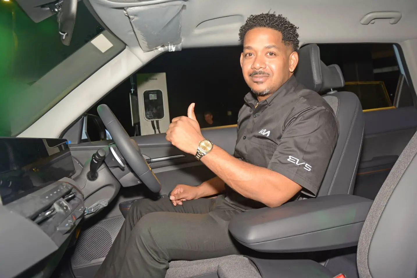 Kevin Jackson, senior sales manager, Kia Jamaica, explains that the EV5 is just the first wave of electric vehicles coming from the brand.Rory Daley