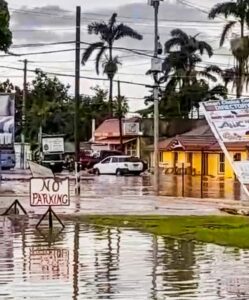 Section of Negril flooded after heavy rainfall