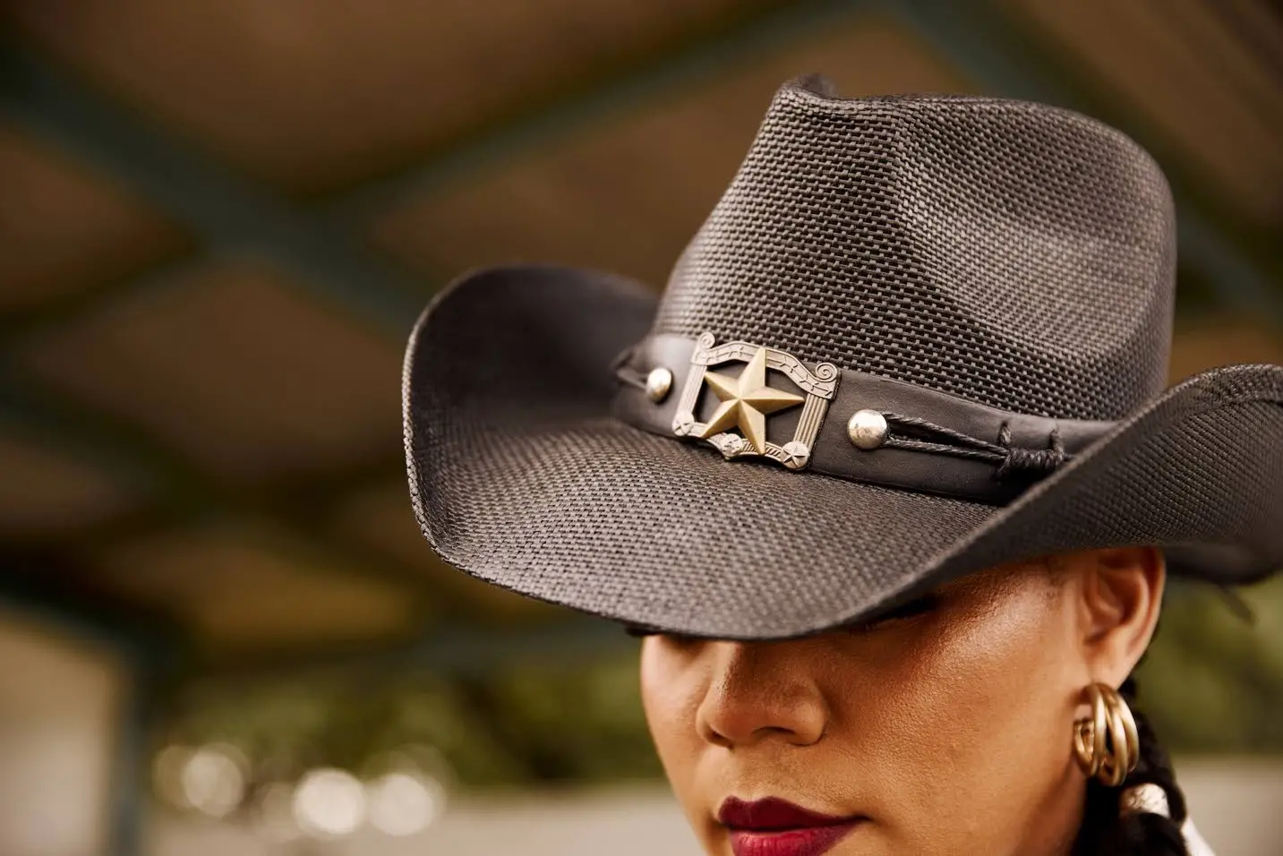 A sleek Stetson hat with eye-catching adornments will complete any outfit.WILL TWORT